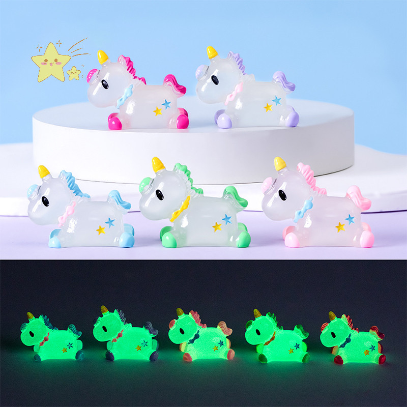 [JBTH] การ์ตูนน่ารักตุ๊กตาส่องสว่างตกแต่งโต๊ะรูปปั้นจิ๋ว Kawaii DIY อุปกรณ์ตกแต่งบ้านรถเครื่องประดับขนาดเล็กของขวัญ [JB]