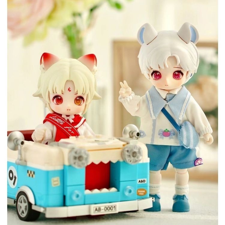 ของแท้ NAGI Animal Boy รุ่นที่สองแลกเปลี่ยนนักเรียน Series MJD Action Figure Mystery Box 12 คะแนนรูปเด็กสาวของขวัญ