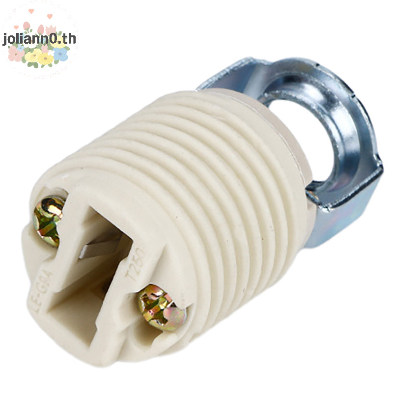 Joliann0 G9 สกรู DIY ไฟเซรามิคผู้ถือโคมไฟในครัวเรือนตารางหลอดไฟ LED ฐานสําหรับ Lighg อุปกรณ์เสริมแปลงซ็อกเก็ต th
