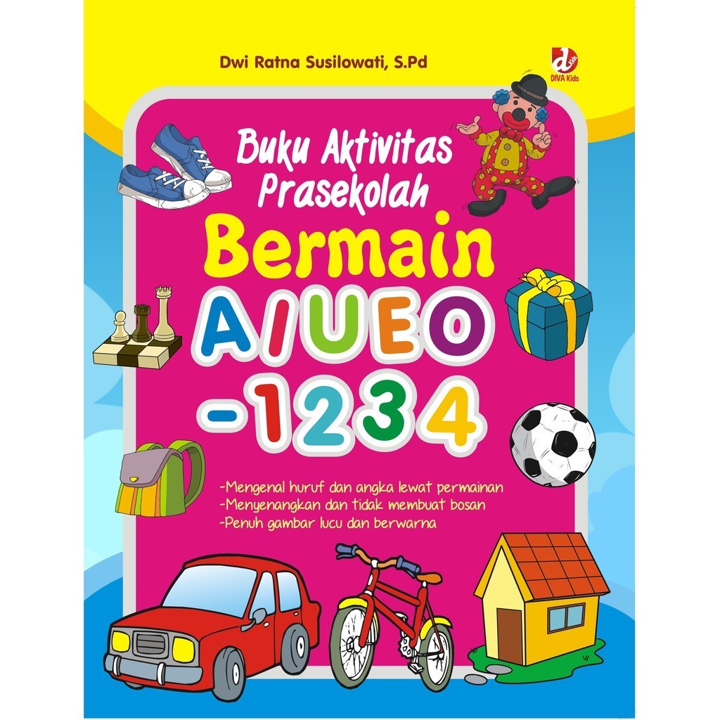 AIUEO-1234 หนังสือกิจกรรมก่อนวัยเรียนและเล่น