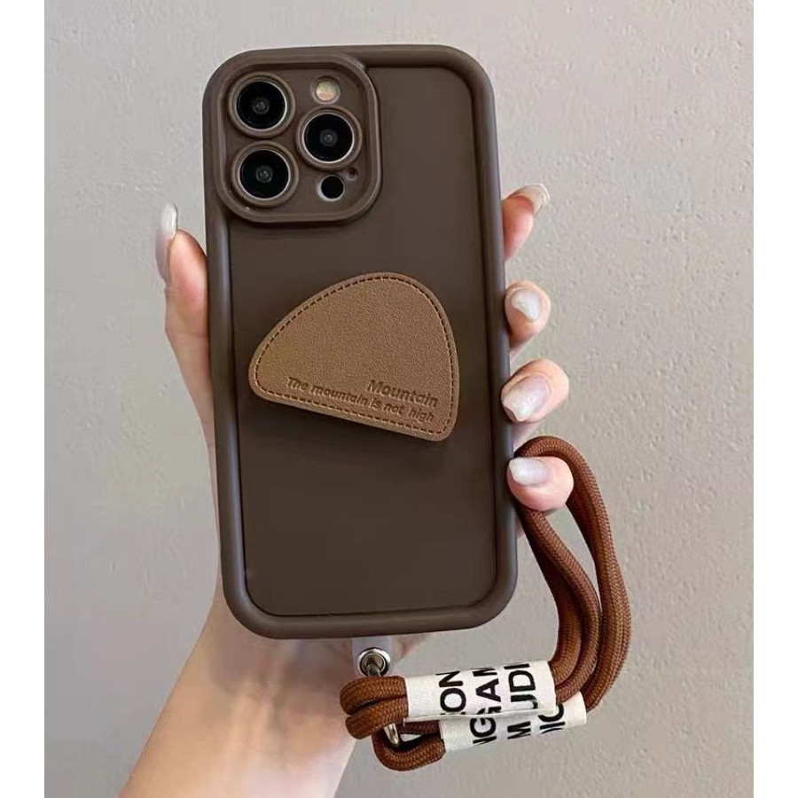 Ins สไตล์ Hill Shape Cortex ผู้ถือเคสโทรศัพท์สําหรับ Vivo V30 V29E V29 V27 Pro V27E V25 V25E V23 V20 Pro V23E X80 X70 Pro X60 สาว Y2K ปกอ่อนพร้อมเชือกเส้นเล็กกรณีกันกระแทก