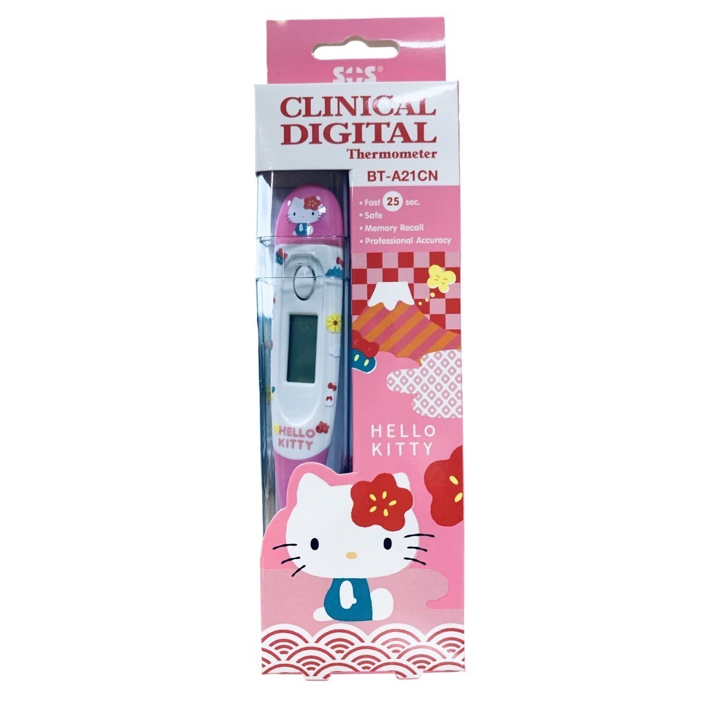 Clinical Digital Thermometer BT-A21CN Hello Kitty HKT01 [Pink] เทอร์โมมิเตอร์ ปรอทวัดไข้ เฮลโลคิตตี สีชมพู จำนวน 1 อัน