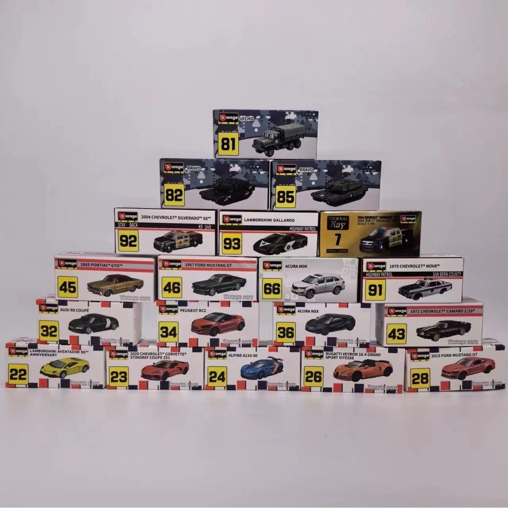 Bugatti 1: 64 จําลองพรีเมี่ยมรถรุ่น Bugatti เครื่องประดับของเล่น One Piece Shipment