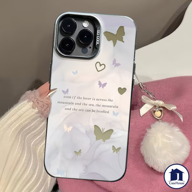 เคส IMD ชุบลายผีเสื้อในฝันที่เข้ากันได้กับ Redmi 12C 12 9A 10A 9 10 A2 A1 9T 10C 9C Note 9 12 10s 8 13 11 13Pro Max