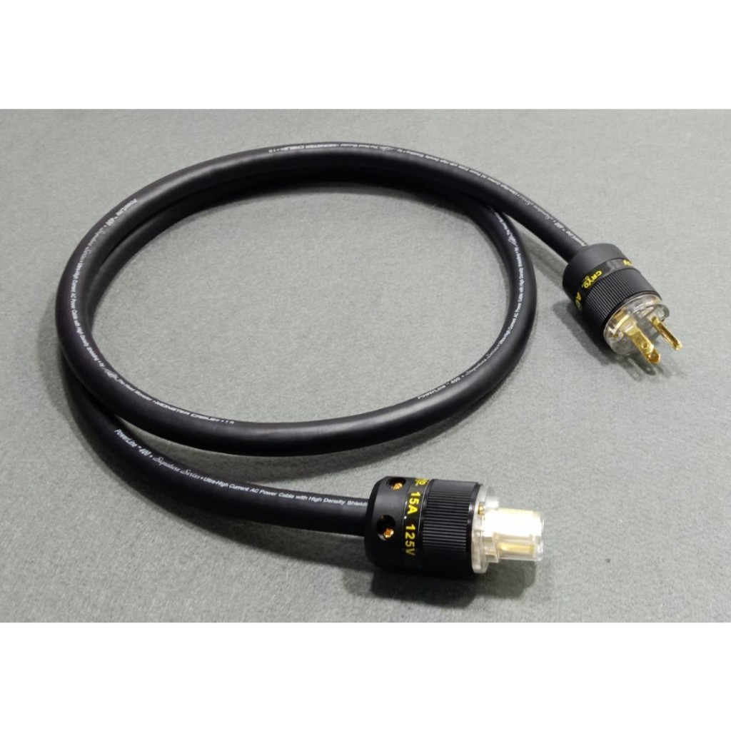 .สายไฟ Monster แบบไม่หุ้มตาข่าย Cable  PowerLine 400 Signature Series หัวท้าย Acrolink cryo ..