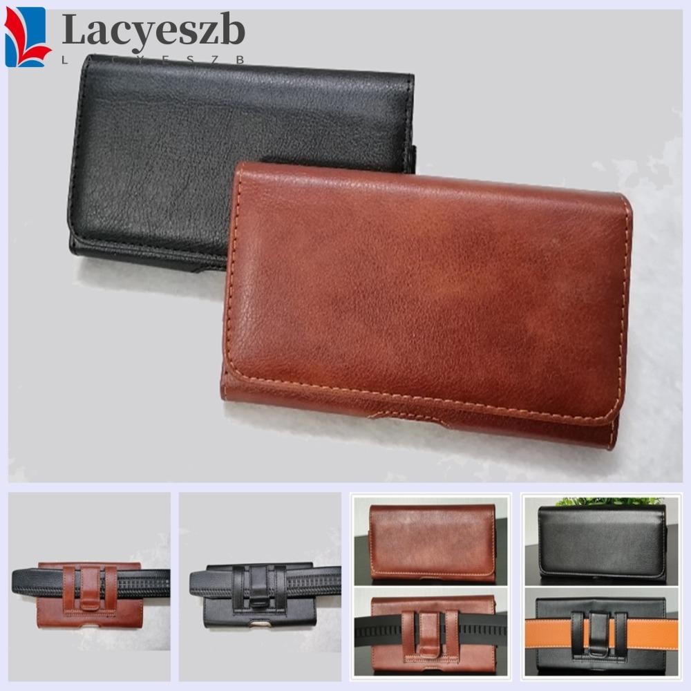 Lacyeszb กระเป๋าใส่โทรศัพท์อเนกประสงค์, กระบวนการเย็บผ้าหนัง PU กระเป๋าคาดเอวโทรศัพท์มือถือ, กระเป๋าคาดเอวพลิก 4.7-6.5 นิ้วครอบคลุมโทรศัพท์ที่เรียบง่ายคลิปเข็มขัด Man