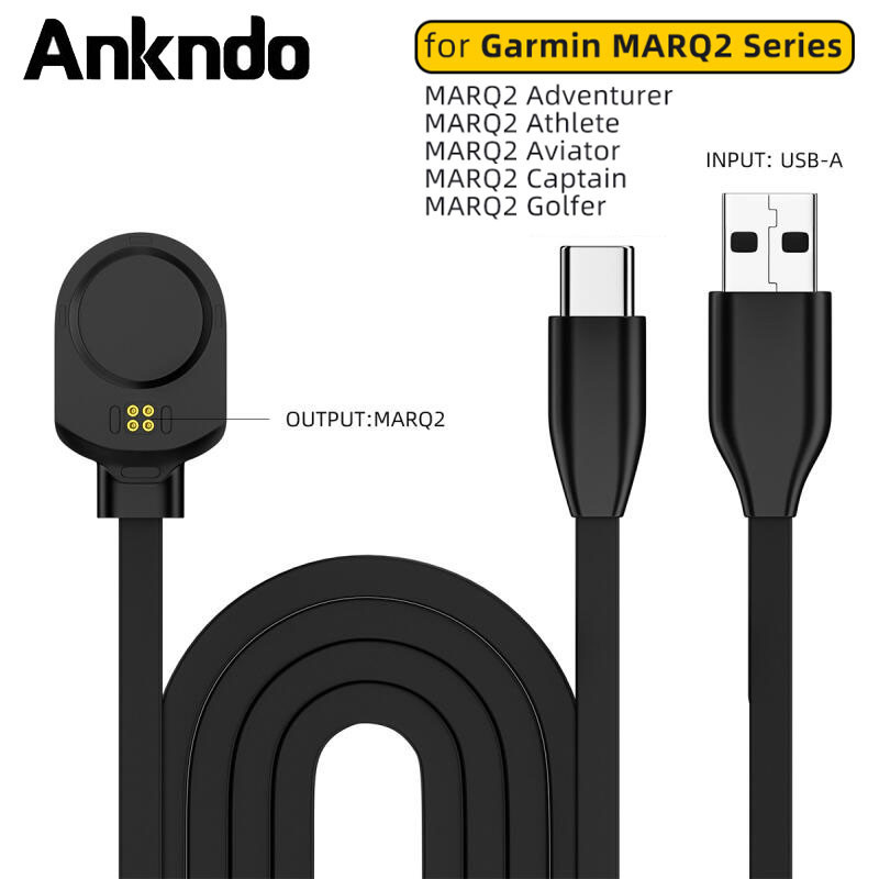 Usb Type C Charger สําหรับ Garmin MARQ 2 สายชาร์จแบบพกพาเปลี่ยนแท่นชาร์จสําหรับ Garmin MARQ Gen2 แม่เหล็ก