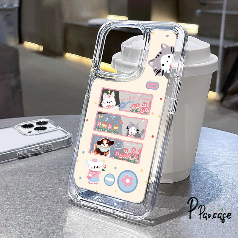 น้ำหวานดอกไม้แมว และสุนัขกรณีเข้ากันได้กับ IPhone 13 11 7Plus 15 XR X 14 Pro Max XS Max 8 14 7 15 Plus