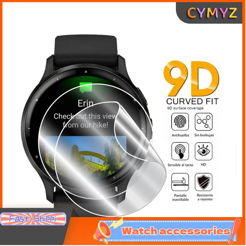 ฟิล์ม Garmin Vivoactive 5 ฟิล์มป้องกันฝาครอบซ่อมได้ HD Soft TPU Hydrogel Film ฟิล์มกันรอยหน้าจอ Garmin Vivoactive 5