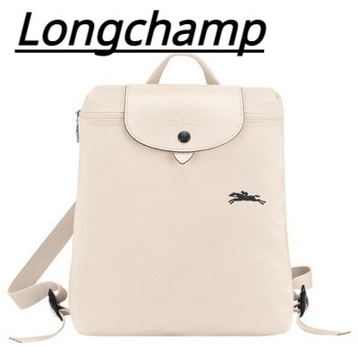 LONGCHAMP ลองแชมป์ ที่ระลึกกระเป๋าหญิงกระเป๋าเป้สะพายหลังคลาสสิกกระเป๋าเป้สะพายหลังไนลอนกระเป๋าเดินทางพับได้