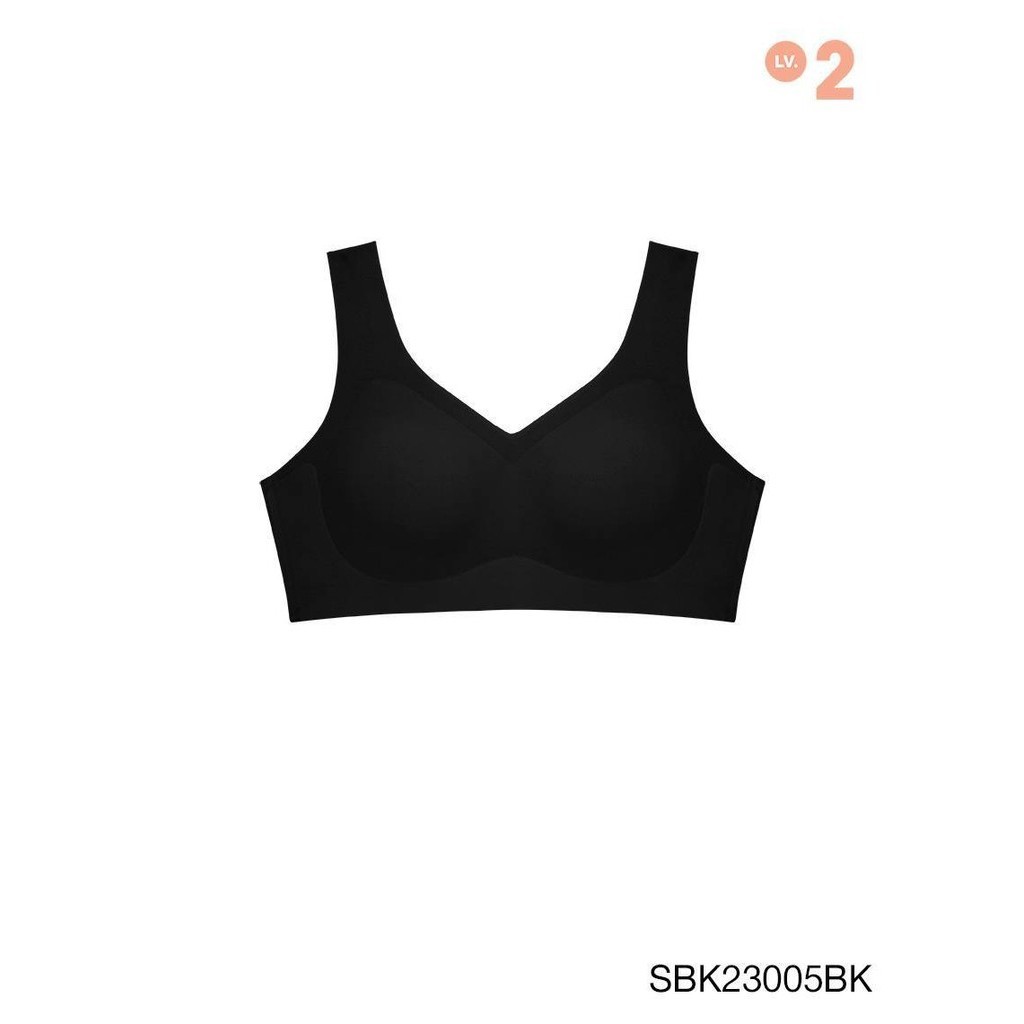 SABINA FOREVER YOUNG Soft Collection Level 2 เสื้อชั้นในไม่มีโครง รหัส SBK23005BK สีดำ