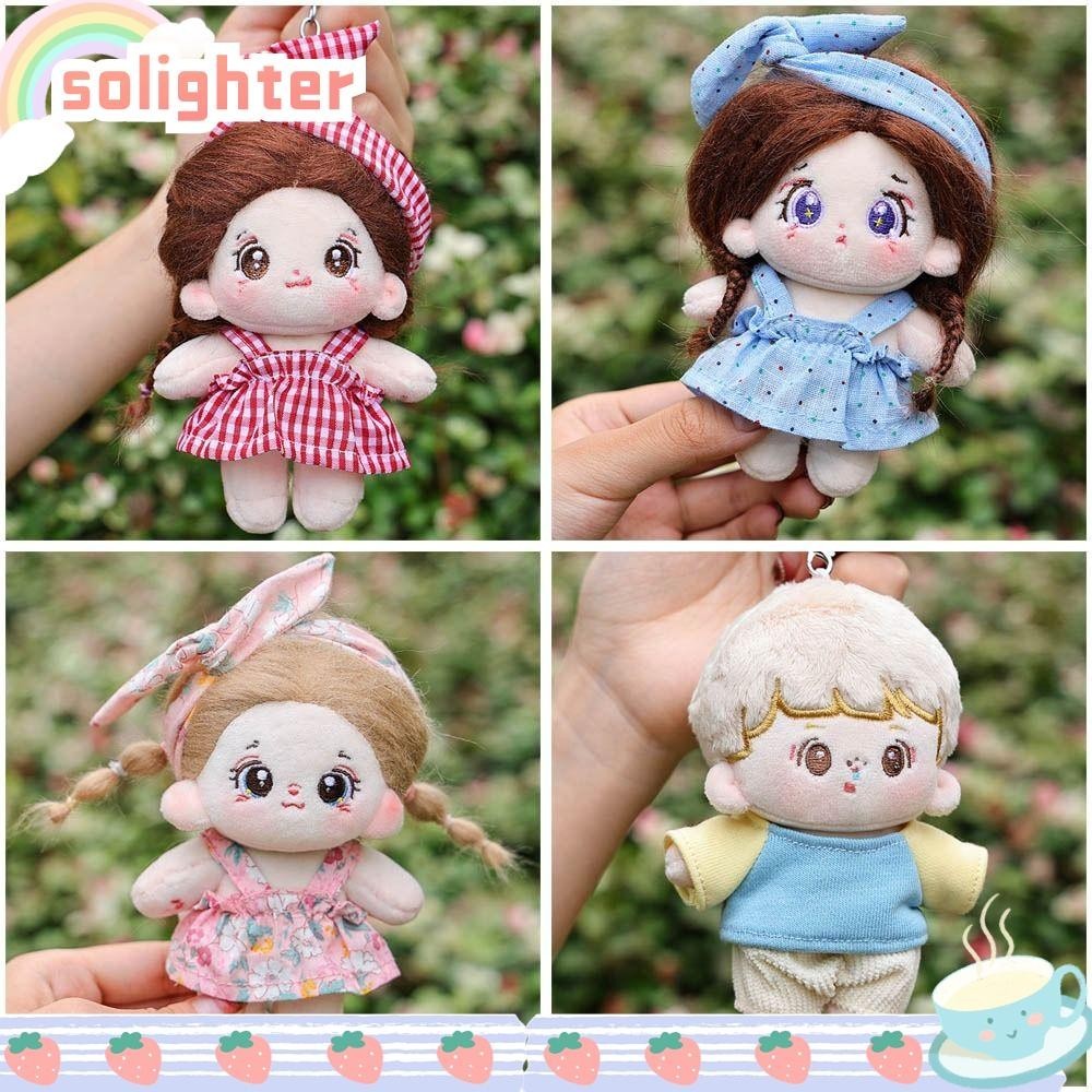 เสื้อผ้าตุ๊กตา โซไลต์ จี้ตุ๊กตาแฮนด์เมดที่ทนทาน, ร้อนหลายสีผ้าฝ้าย น่ารัก มินิตุ๊กตาตุ๊กตาเสื้อผ้า 10ซม