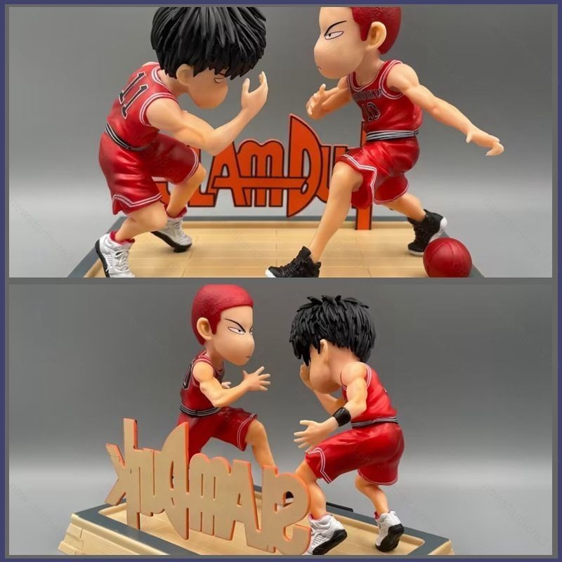 Ye SLAM DUNK Action Figure Sakuragi Hanamichi และ Rukawa Kaede Century high-five ตุ๊กตาของเล่นตกแต่งรถ