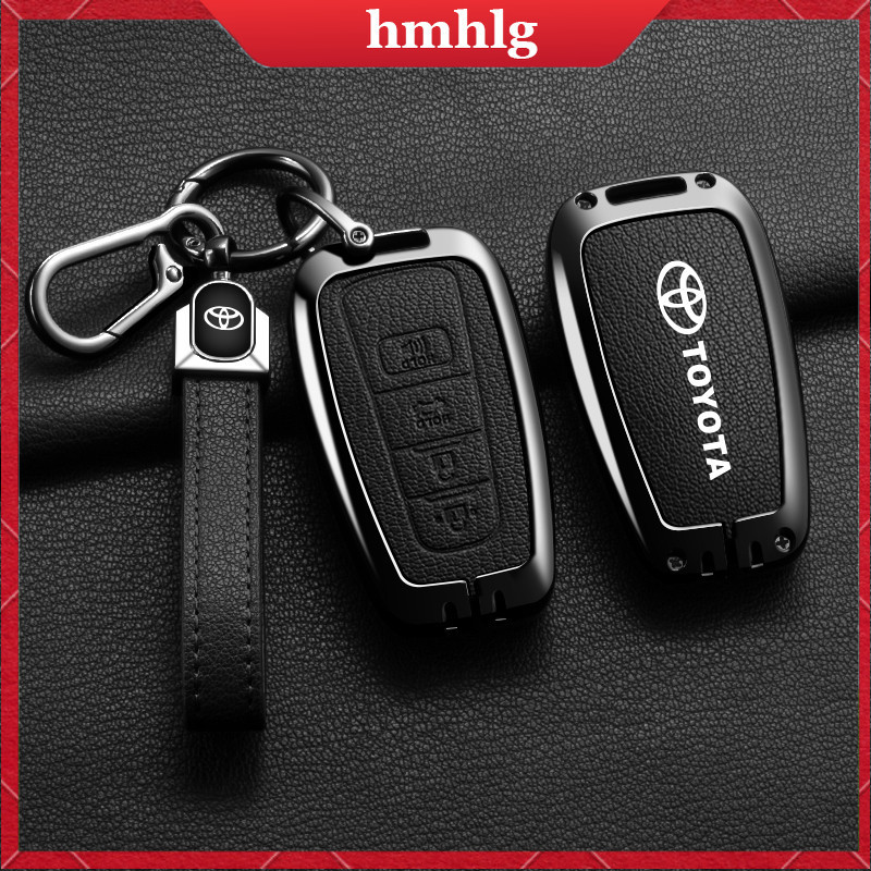 สําหรับ Toyota Corolla Cross / New Altis / Camry 2020-2024/CHR RAV Keyless Remote Zinc Alloy Leather Full Protection Key Cover Casing