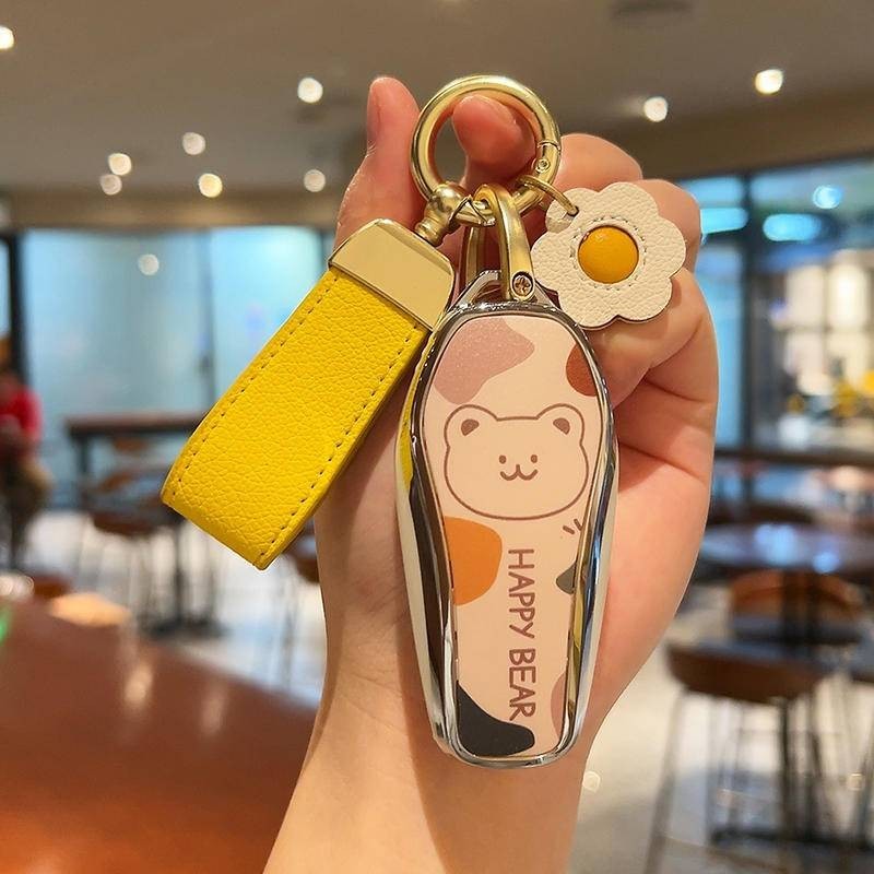 ที่ใส่กุญแจรีโมทรถยนต์ BYD Dolphin seal Atto 3 M3 T3 e6 พวงกุญแจรถ. กระเป๋าใส่กุญแจรถ - รูปที่ 7