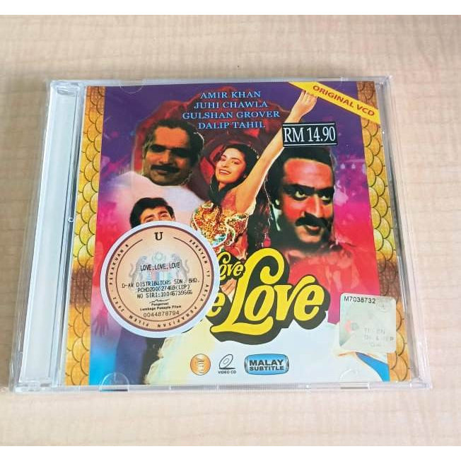 Love Love Love Love Bollywood Hindi Movie VCD 1989 Film Aamir Khan Juhi Chawla Gulshan Grover (Malay