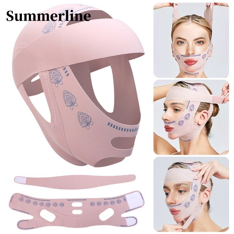 Face Lift Up Slimming Bandage - V Face Breathable Anti Wrinkle Face Thin Mask - ลด Double Chin Sleeping Band