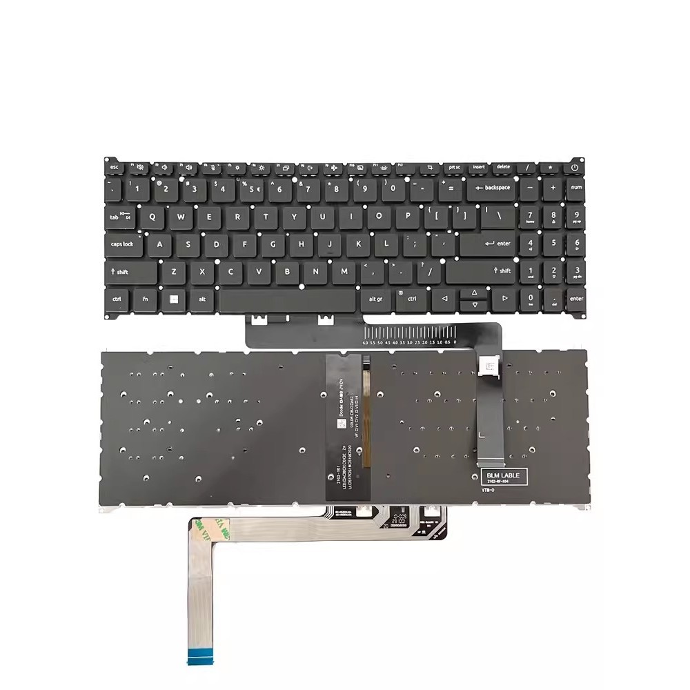 แป้นพิมพ์ US สําหรับ Acer Aspire A315-24P A315-59 N23C3 N22C6 สนุก S50-54 A715-51G-52VH A715-76 N22Q