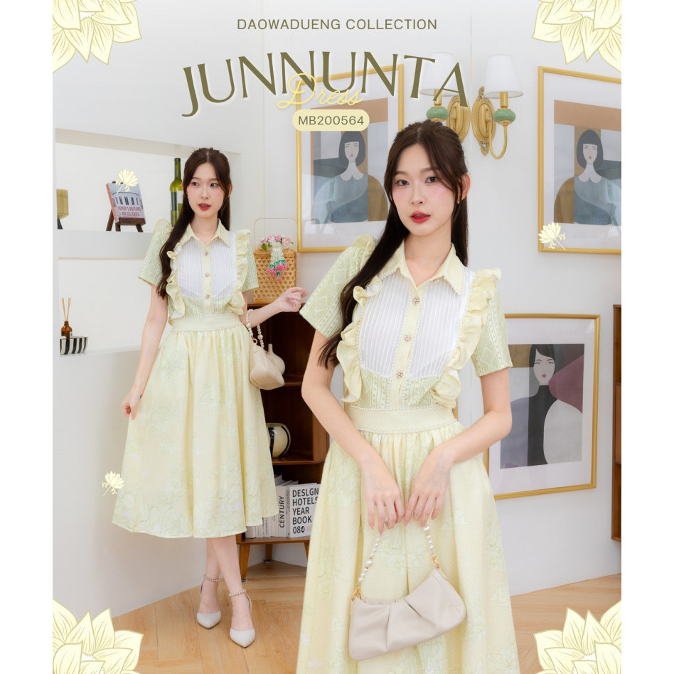 Fairyangelstore - เดรสกระโปรงยาว Daowadueng Collection (MB200564)