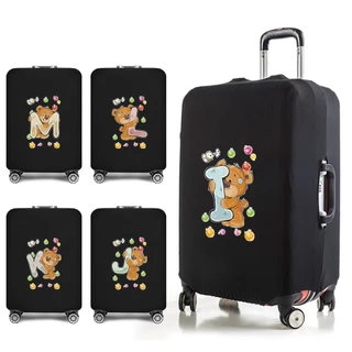 พร้อมส่ง ผ้าคลุมกระเป๋าเดินทางผ้ายืดหนาอย่างดี 18/24/26/28/30/32 นิ้ว   ผ้าหนาอย่างดี Luggage Cover bear ซีรีส์ ในสต็อก