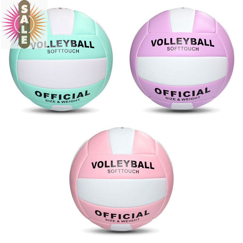 บนวอลเลย์บอลการแข่งขันระดับมืออาชีพ PVC วอลเลย์บอลขนาด 5 สําหรับชายหาดกลางแจ้ง Camping วอลเลย์บอลในร่มเกม Ball Training Ball A