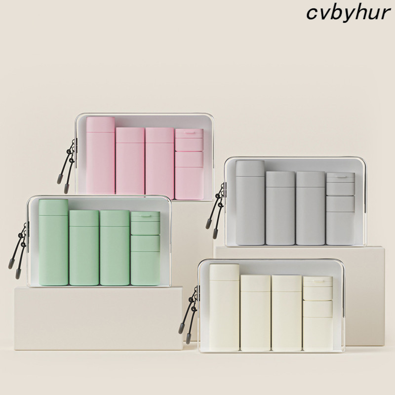 ขวดรีฟิลเดินทางที่ว่างเปล่าแบบพกพาบรรจุกดสําหรับโลชั่นแชมพูเครื่องสําอางบีบภาชนะเครื่องมือ