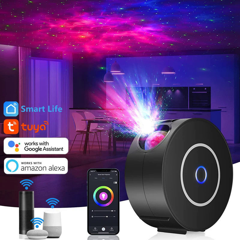 Galaxy Projector Light Tuya Smart Life Smart Star Projector APP Work With Alexa Google Home Colorful
