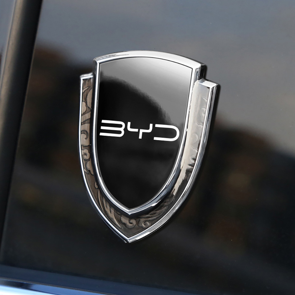 สําหรับ BYD Atto 3 Act Seal Tang F3 E6 หยวนเพลง Plus EV F0 Qin Han Dolphin S6 รถ 3D ป้ายสัญลักษณ์สติกเกอร์โลหะ Decal Auto Parts