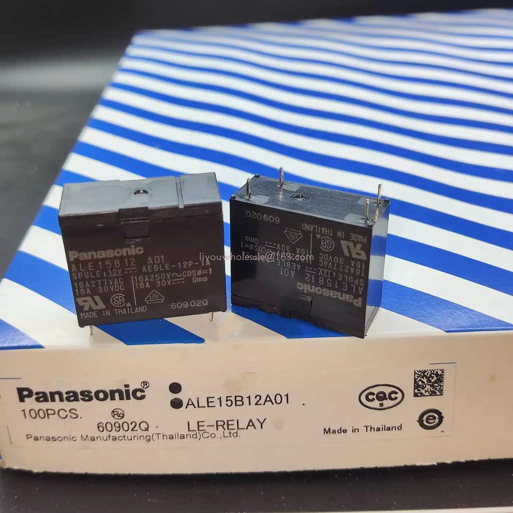 Ale1pb12 ALE1PB24 Panasonic 4-Pin One Set ปกติเปิด Central Control DC แม่เหล็กไฟฟ้ารีเลย์ 16A277VAC
