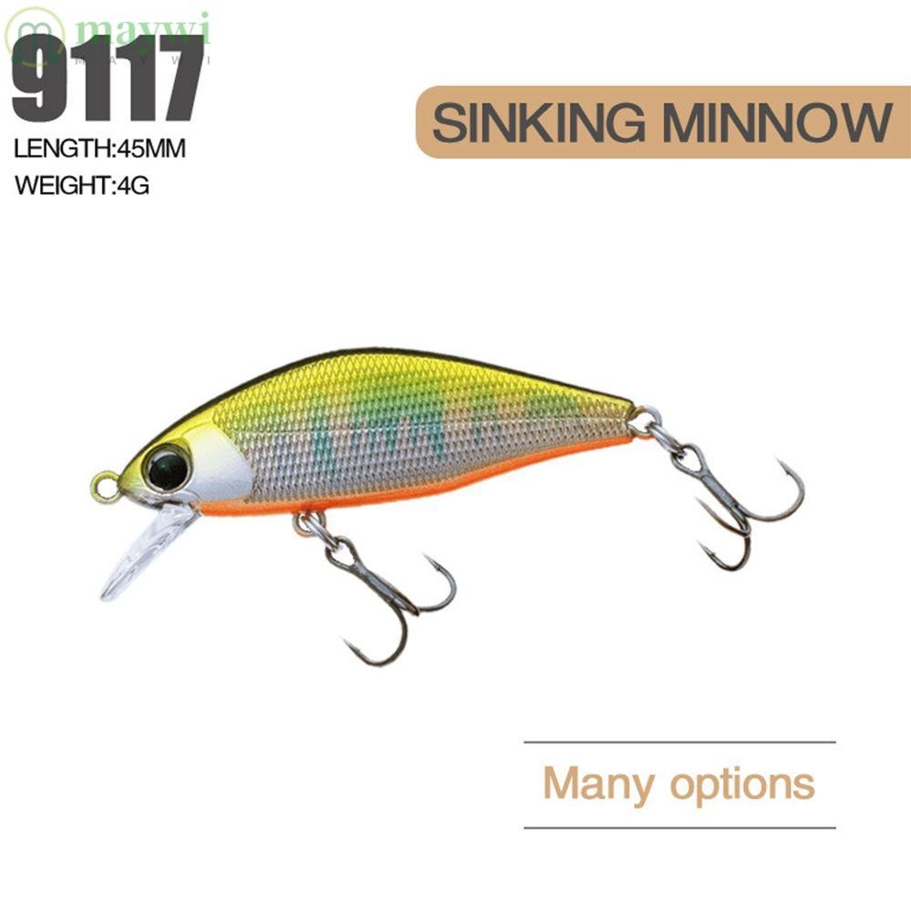Maywi Minnow เหยื่อหลากสี Crankbaits Sinking Stream เหยื่อ Pesca Issen Long Casting Lure