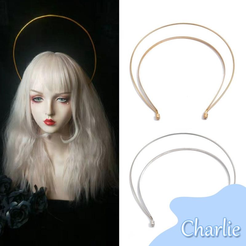 Char Metal Hairband Base Diy ที่คาดผมสีเงินสีทองสําหรับเครื่องประดับสาว Headwear