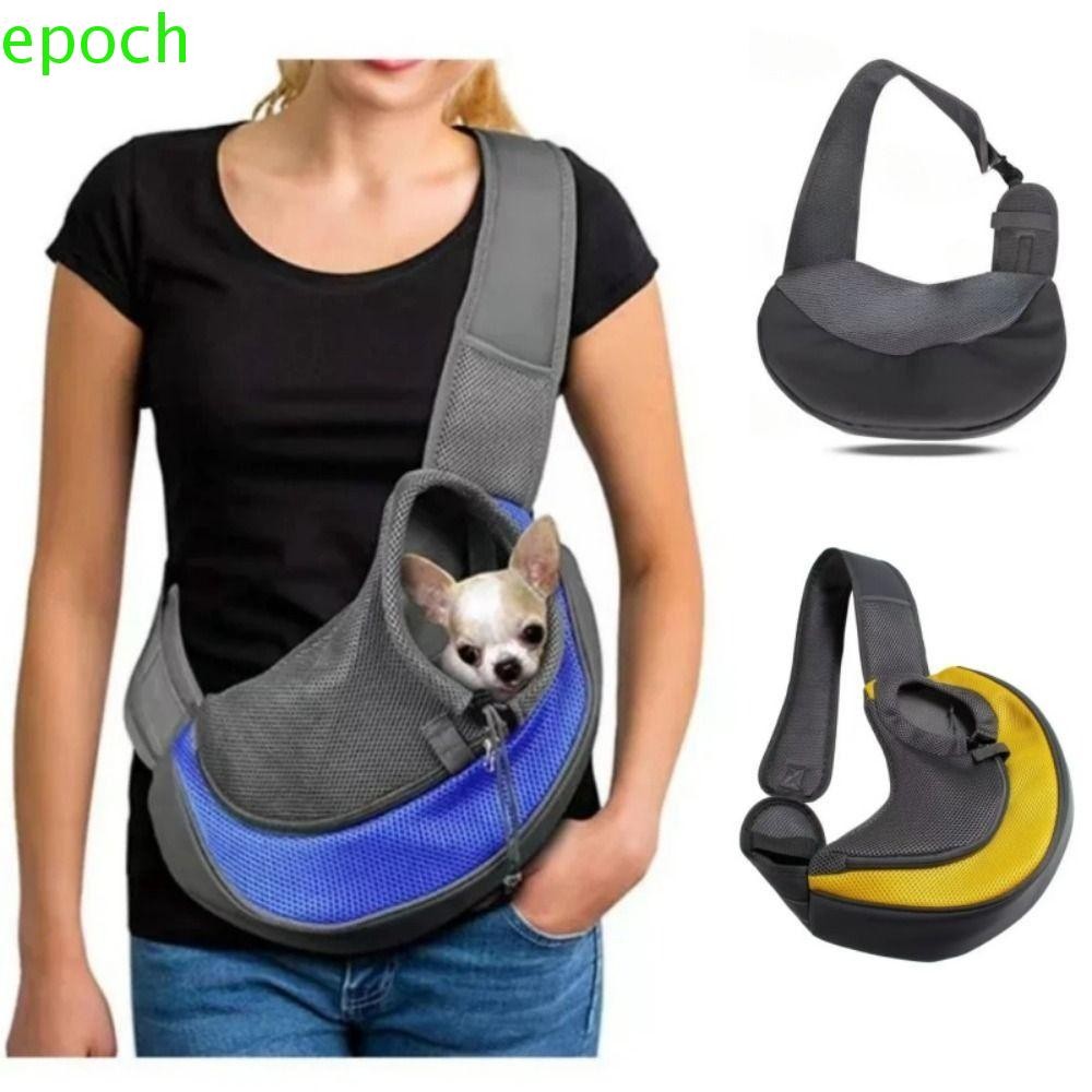 กระเป๋าเป้สัตว์เลี้ยง EPOCH,กระเป๋าใส่แมวความจุขนาดใหญ่แบบพกพา,Anti-suffocation Puppy Crossbody Bag Sling Bag Breathable Pet Shoulder Bag Travel