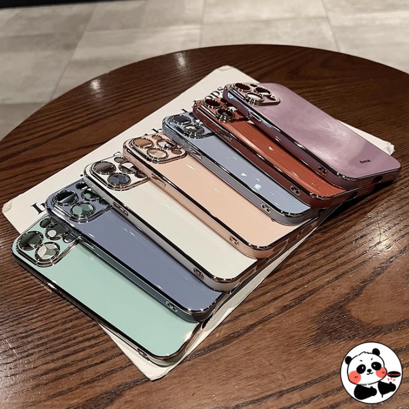 หรูหราชุบสําหรับ Infinix Smart 8 7 6 Plus HD 5 4 4C Go 2024 Zero X iTEL Vision 3 A58 A49 A48 P37 P36