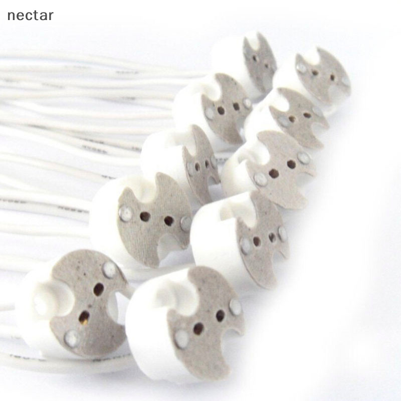 Tar 10 ชิ้น MR11 MR16 GU5.3 G4 ขั้วต่อสายไฟ Haen ที่วางหลอดไฟ LED ซ็อกเก็ตฐาน N