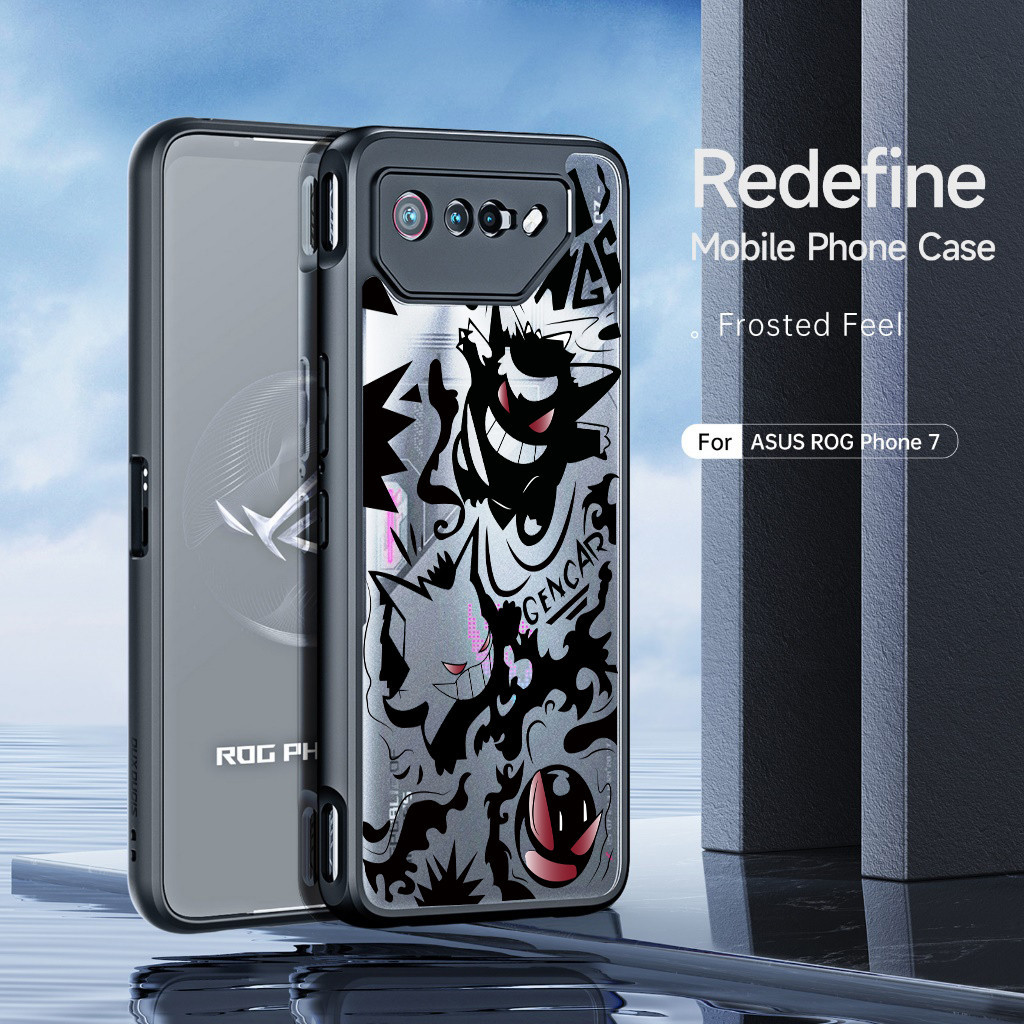 [คลังสินค้าพร้อม] สําหรับ Asus Rog Phone 6d Ultimate Phone 6 Pro 7 Ultimate 8 Pro 8 Ultimate Shock Fall Prevention Transparent Case 3.gengar Pattern