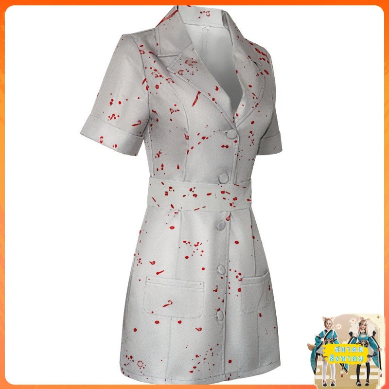 [จัดส่งในวันเดียวกัน] Silent Hill 2re ชุด cos พยาบาลหญิง Silent Hill รีเมคสยองขวัญพยาบาลซอมบี้คอสเพล
