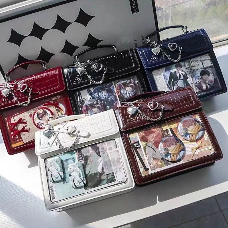 ขายร้อน! F & X Pain BAG 2024ใหม่ต้นฉบับวัฒนธรรมย่อยโกธิคสาวฮอตใสสองมิติกระเป๋าผู้หญิง [Spades Party] itabag