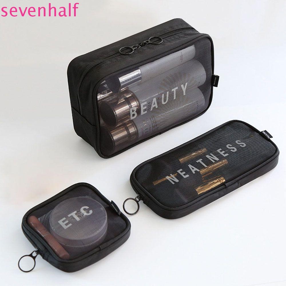 Sevenhalf Digital Storage Bag Travel Mesh Multi-function Breathable Makeup Bag