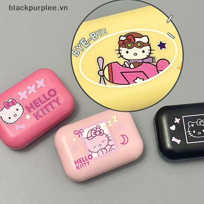BURPLE กล่องใส่คอนแทคเลนส์ Cute Portable Travel Easy-to-Carry Storage Case Eye Accessory Box