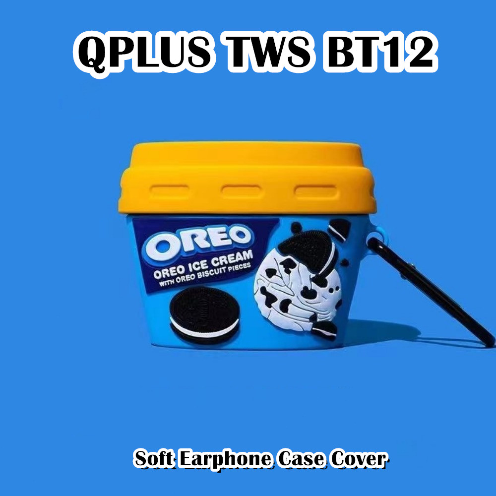 Fast Shipmentfor QPLUS TWS BT12 Case Casing Soft Silicone Headphone Case Niche Cute Cartoon NO.1