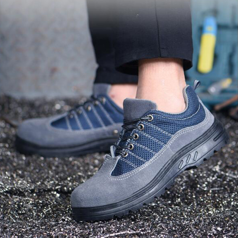 รองเท้าเซฟตี้หัวเหล็ก พื้นเหล็ก work shoes men