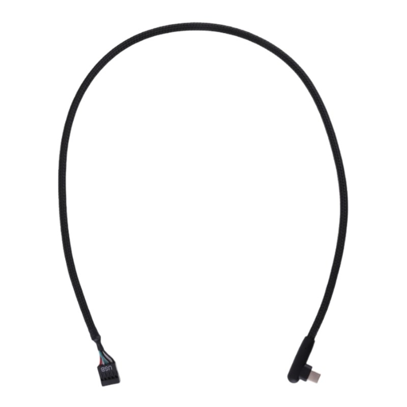 WIN Speed USB 9Pin to Type C Adapter Shielded Data Transmission Mesh Line