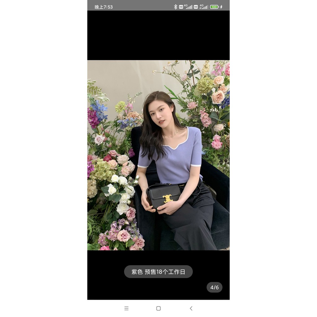 คอปกนกนางนวลโฮมเมดของ Sister K 48โพลารอยด์นำเข้าจากเยอรมัน14เข็มเสื้อสเวตเตอร์สีตัดกันเย็นและบางโอ้ฉ