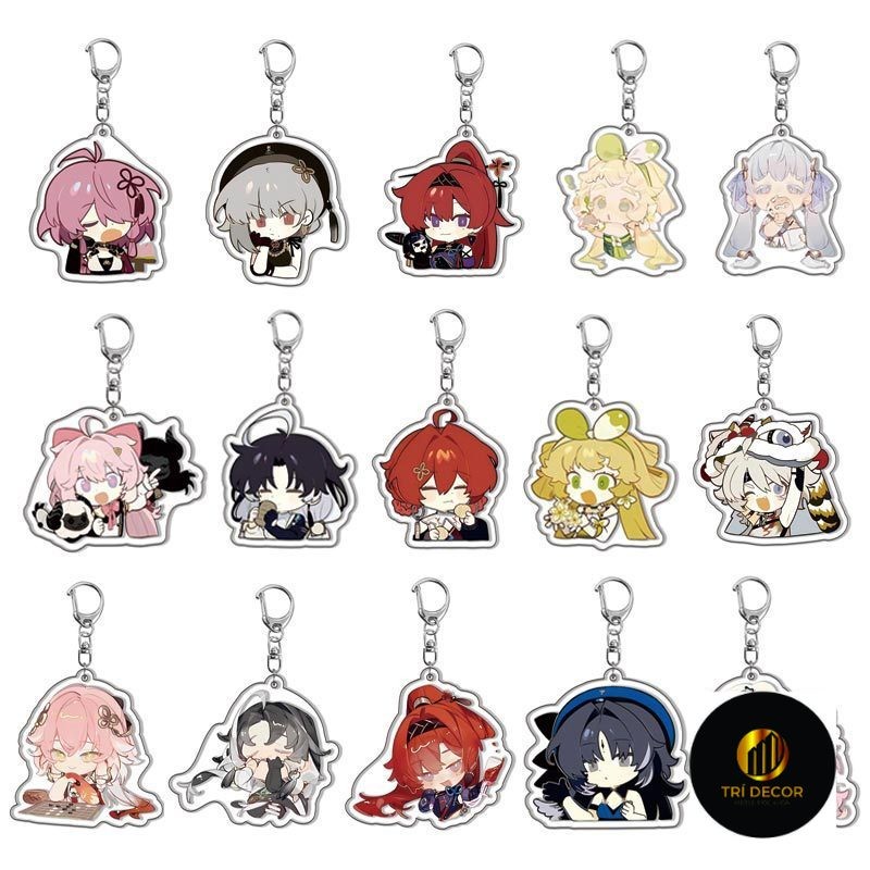 Wuthering Waves changli yinlin จี้กระเป๋าเป้สะพายหลังอะคริลิค