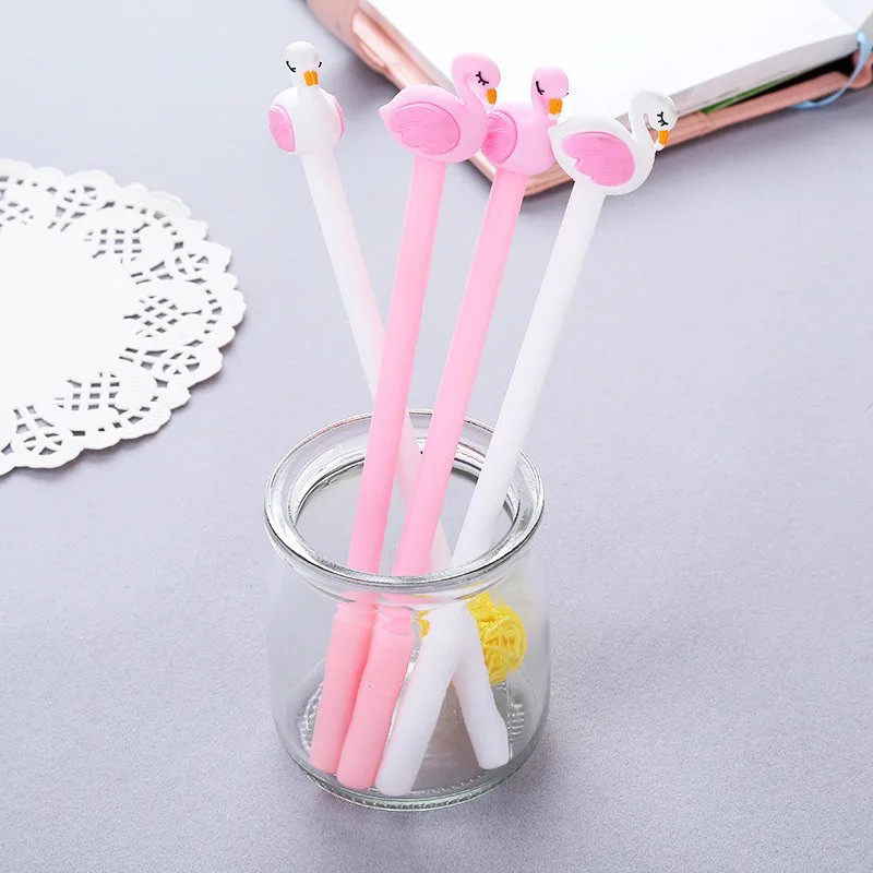 [DWCORNER] Flamingo Character Pen ปากกาน่ารัก 3D Motif ปากกาเจล Flamingo Gel Pen
