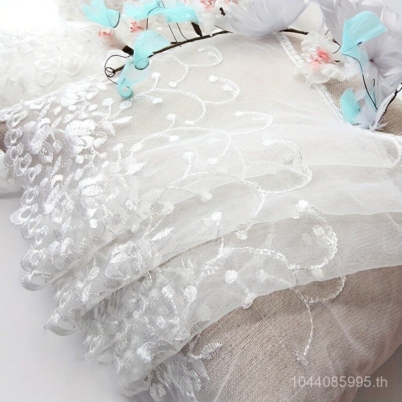 แนะนำ ผ้าม่าน 1หลาของลูกไม้ตาข่ายปักกระโปรงมิ้มเสื้อผ้าขอบเตียงอุปกรณ์ทํามือผ้าม่านลูกไม้,กว้าง25ซม.อุปกรณ์เย็บผ้าอุปกรณ์เส ราคาพิเศษ มีเก็บเงินปลายทาง