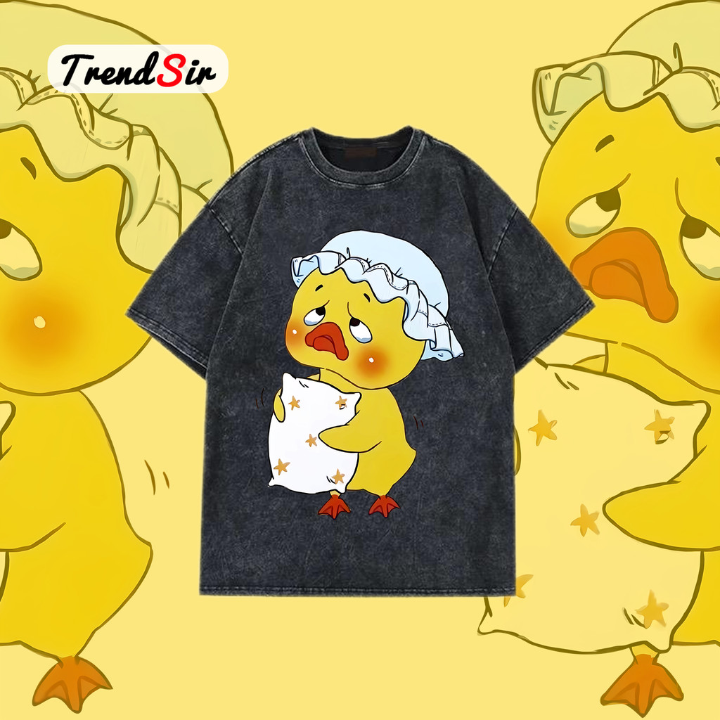TrendSir พร้อมส่ง เสื้อยืด เสื้อยืดแขนสั้น Upset Duck เนื้อผ้านิ่ม 100% Cotton 11สี M-3XL