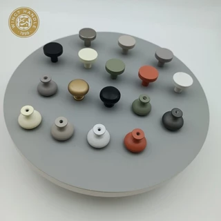 Morandi สีตู้จับลิ้นชักหลุมเดียวจับตู้เสื้อผ้าตู้รองเท้ามือจับประตูหน้าอกลิ้นชักลูกบิดห้องครัว Doorknobs ฮาร์ดแวร์