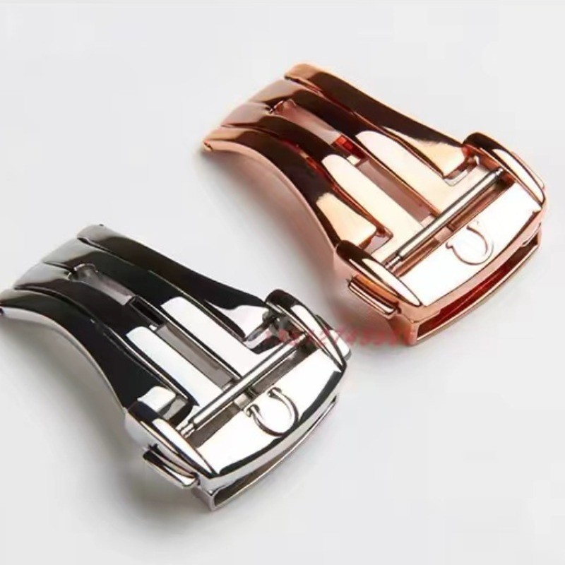 16 มม.18 มม.20 มม.สแตนเลส Stee นาฬิกาพับผีเสื้อ Clasp สําหรับ Omega Seamaster Planet Ocean ชายนาฬิกาหัวเข็มขัด