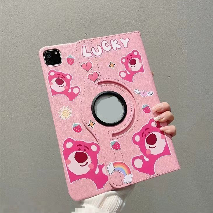 360.เคสฝาพับ ปรับองศาได้360 องศา Samsung Tab A9 Plus /Tab A7 lite/Tab S6 lite/Tab S9 FE S9FE S7 S8 เคสหนัง ลายการ์ตูน